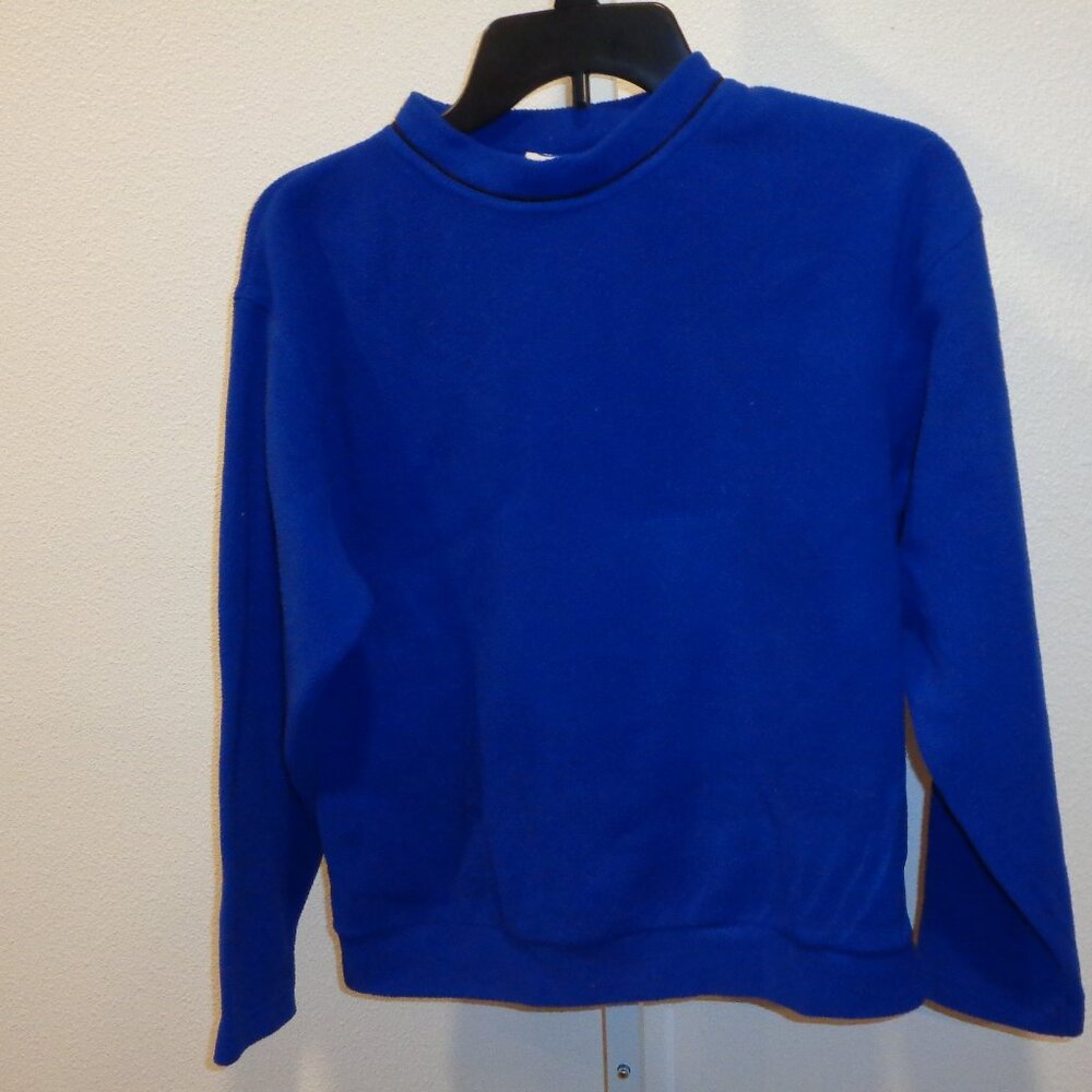 Bike Women's Vintage Fleece Pull On Top Size Small Polyester Long Sleeve